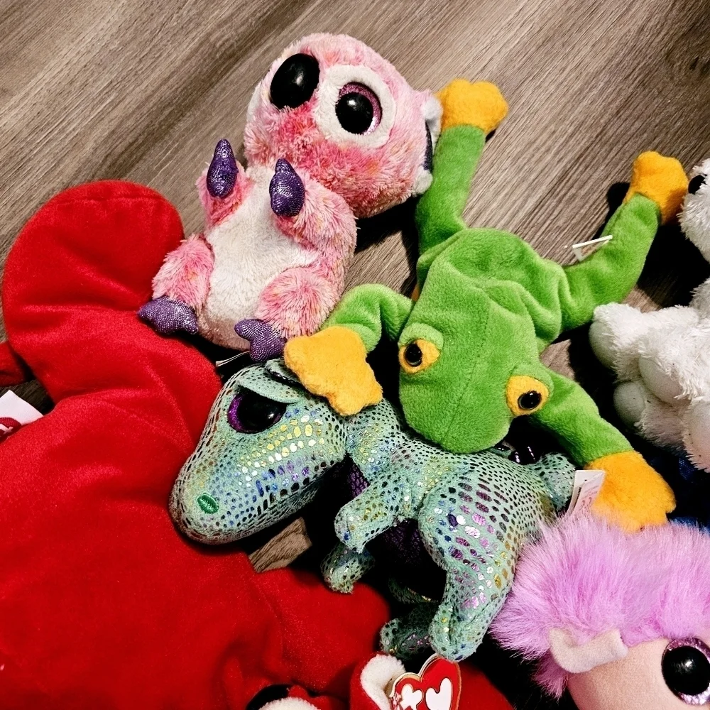 Ty Toys Lot Of 11 Stuffed Animal Toys
